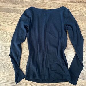 Gap Black Modern Boatneck Top